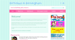 Desktop Screenshot of birthdaysinbirmingham.com